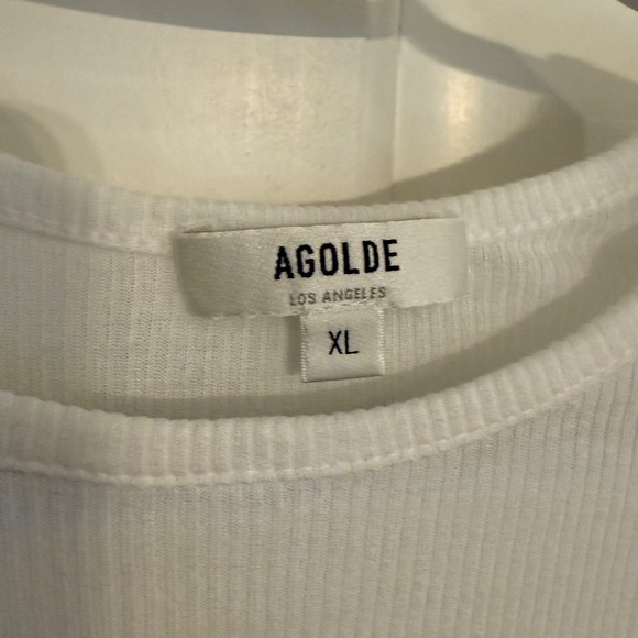 Agolde Abbie Slim Tee White 45314 - Picture 8 of 12